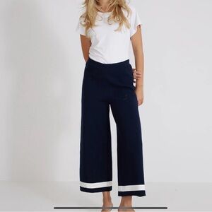 Women's Navy Wide Leg Pants